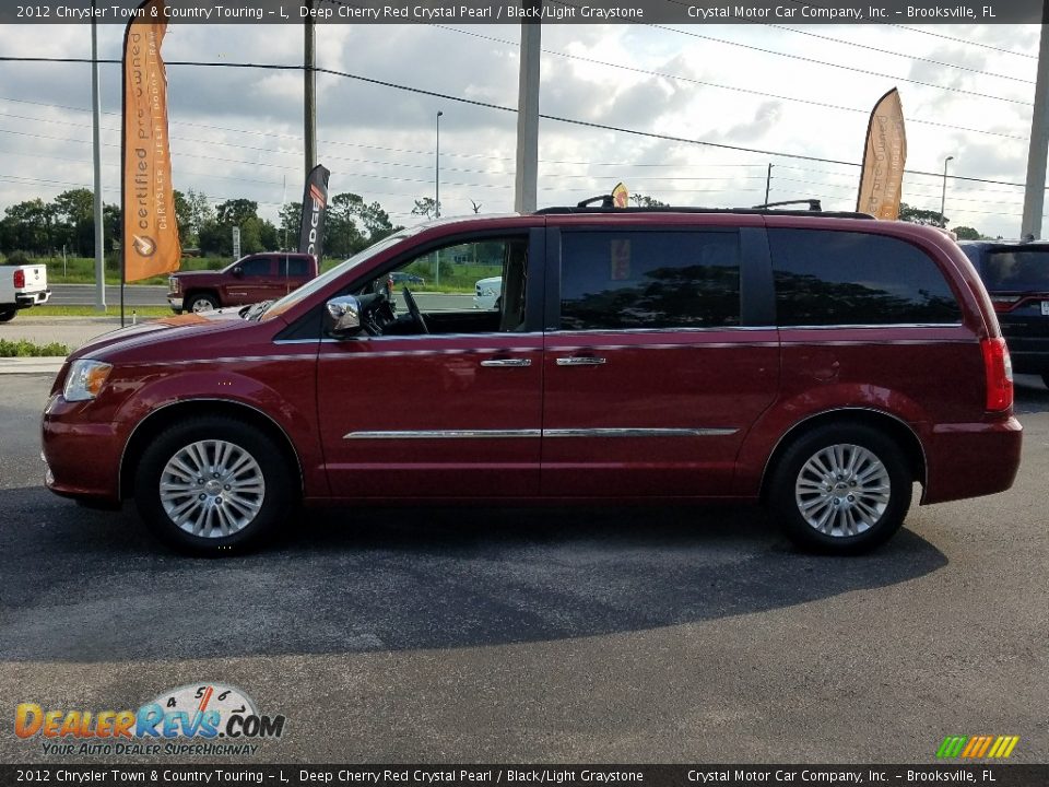 2012 Chrysler Town & Country Touring - L Deep Cherry Red Crystal Pearl / Black/Light Graystone Photo #2
