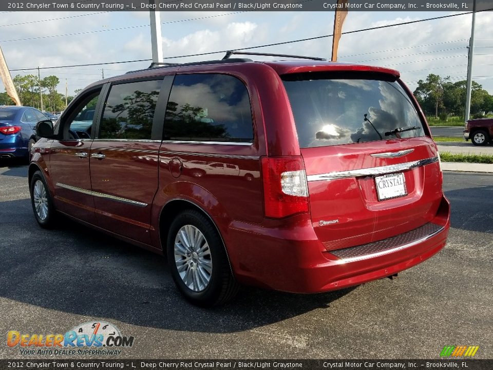 2012 Chrysler Town & Country Touring - L Deep Cherry Red Crystal Pearl / Black/Light Graystone Photo #3