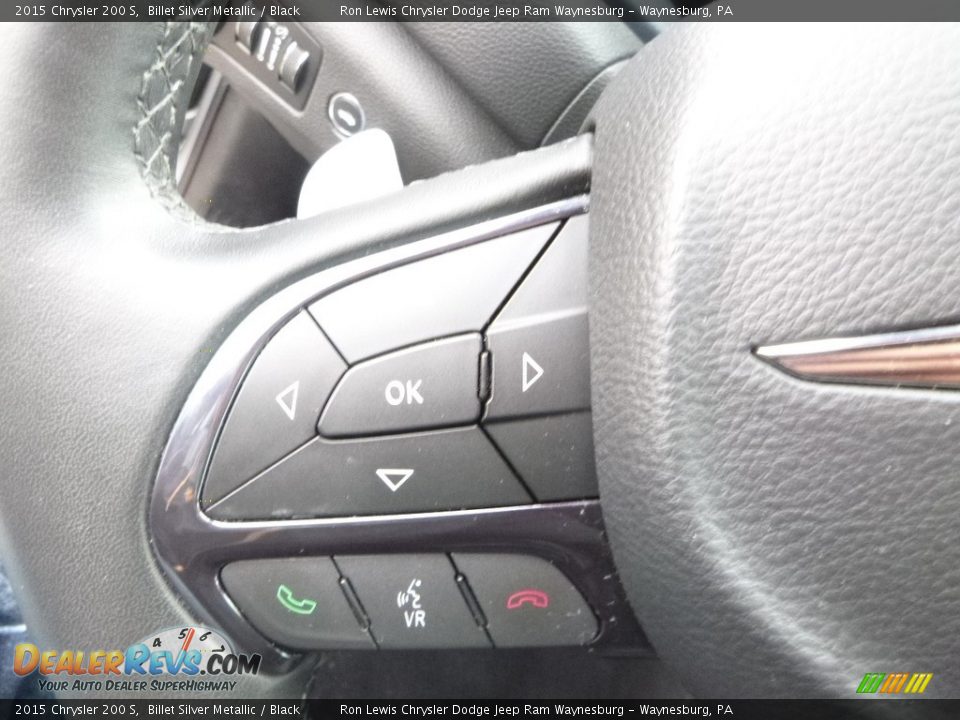 2015 Chrysler 200 S Billet Silver Metallic / Black Photo #16