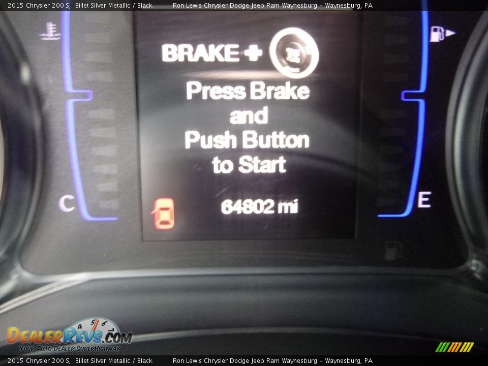 2015 Chrysler 200 S Billet Silver Metallic / Black Photo #17