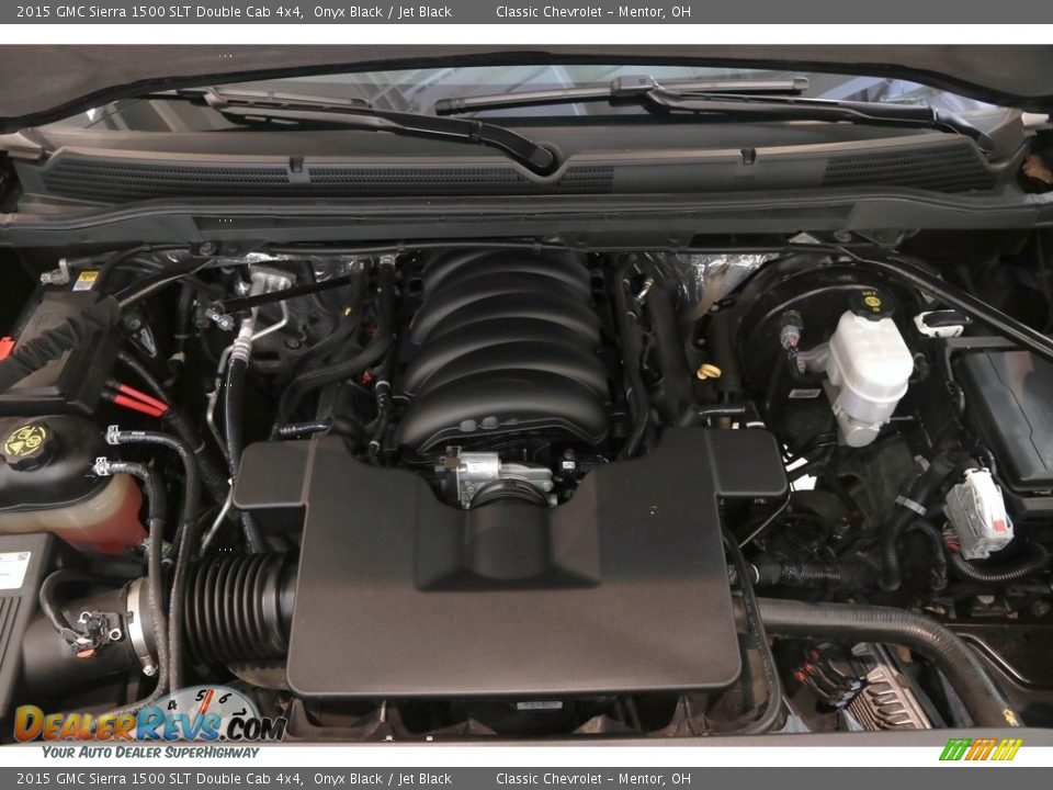 2015 GMC Sierra 1500 SLT Double Cab 4x4 Onyx Black / Jet Black Photo #22