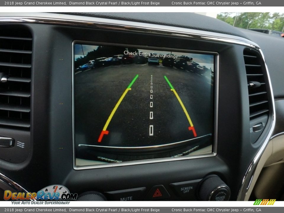2018 Jeep Grand Cherokee Limited Diamond Black Crystal Pearl / Black/Light Frost Beige Photo #8