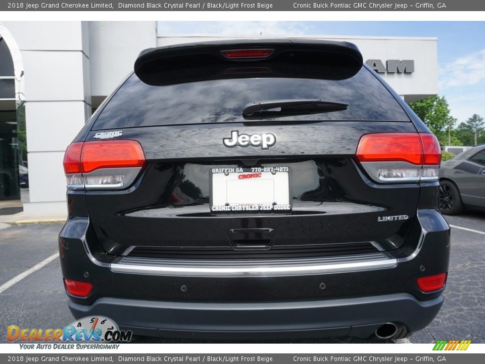 2018 Jeep Grand Cherokee Limited Diamond Black Crystal Pearl / Black/Light Frost Beige Photo #12