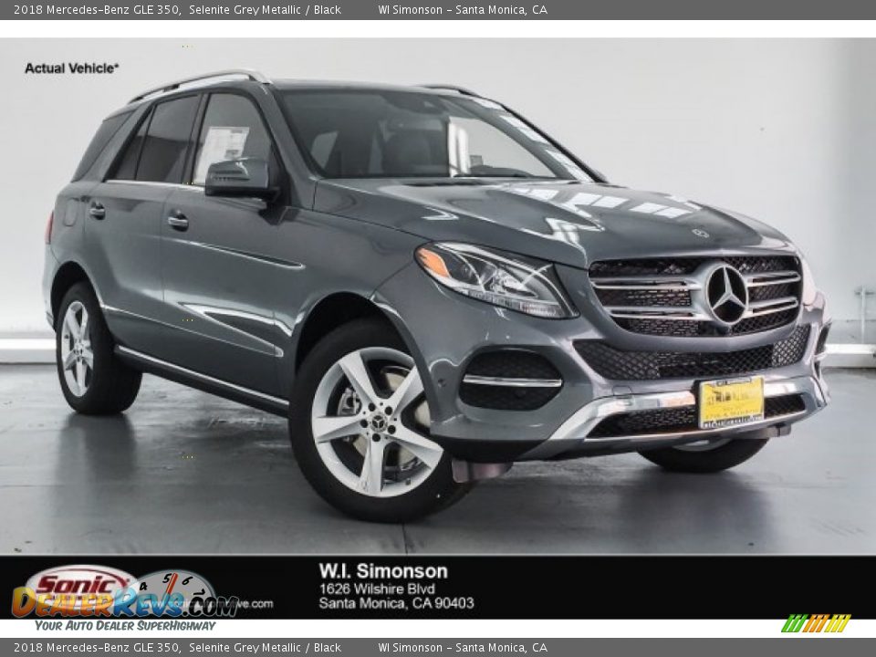 2018 Mercedes-Benz GLE 350 Selenite Grey Metallic / Black Photo #1