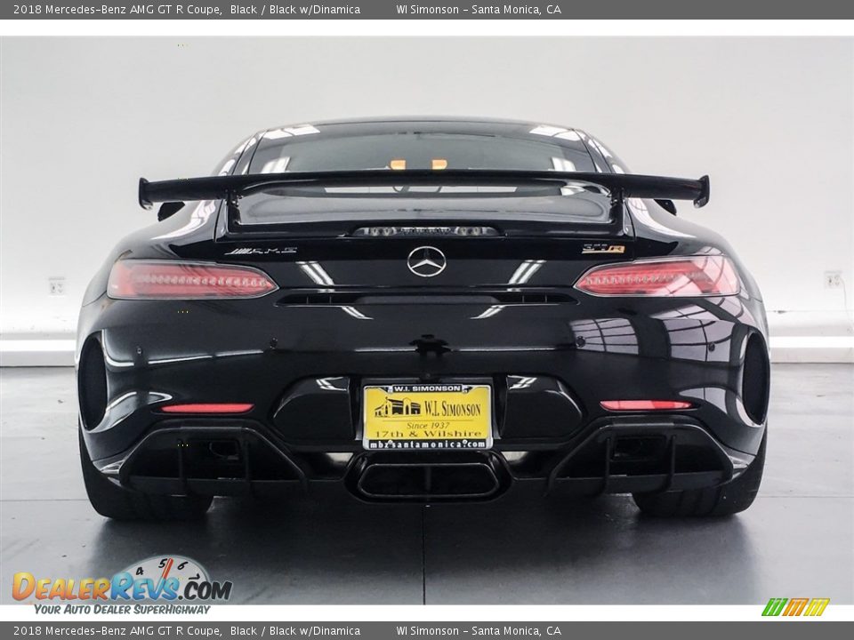 2018 Mercedes-Benz AMG GT R Coupe Black / Black w/Dinamica Photo #3