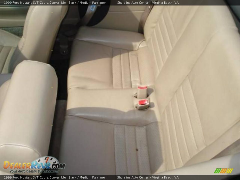 1999 Ford Mustang SVT Cobra Convertible Black / Medium Parchment Photo #9