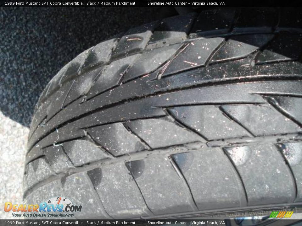 1999 Ford Mustang SVT Cobra Convertible Black / Medium Parchment Photo #16