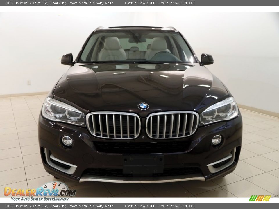 2015 BMW X5 xDrive35d Sparkling Brown Metallic / Ivory White Photo #2