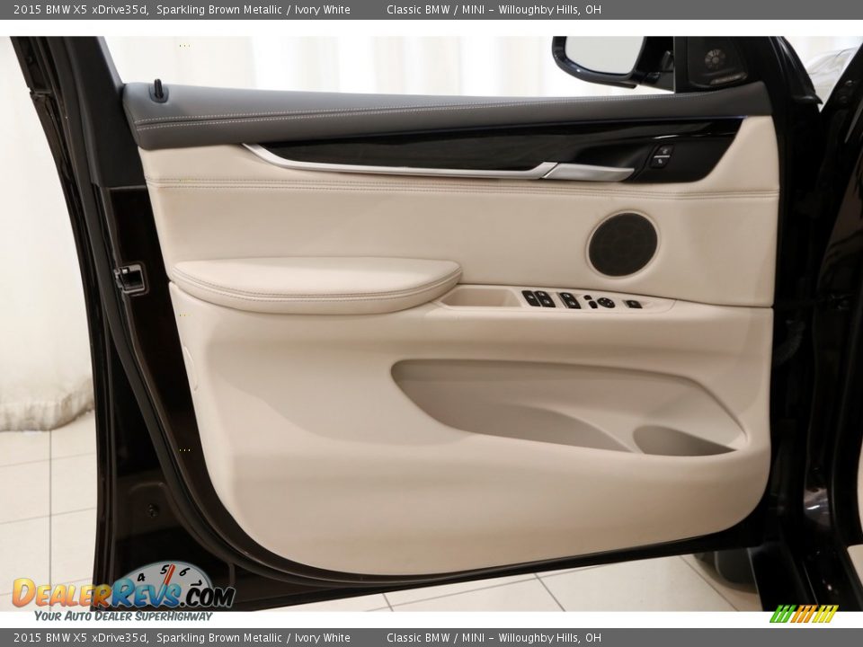 2015 BMW X5 xDrive35d Sparkling Brown Metallic / Ivory White Photo #4