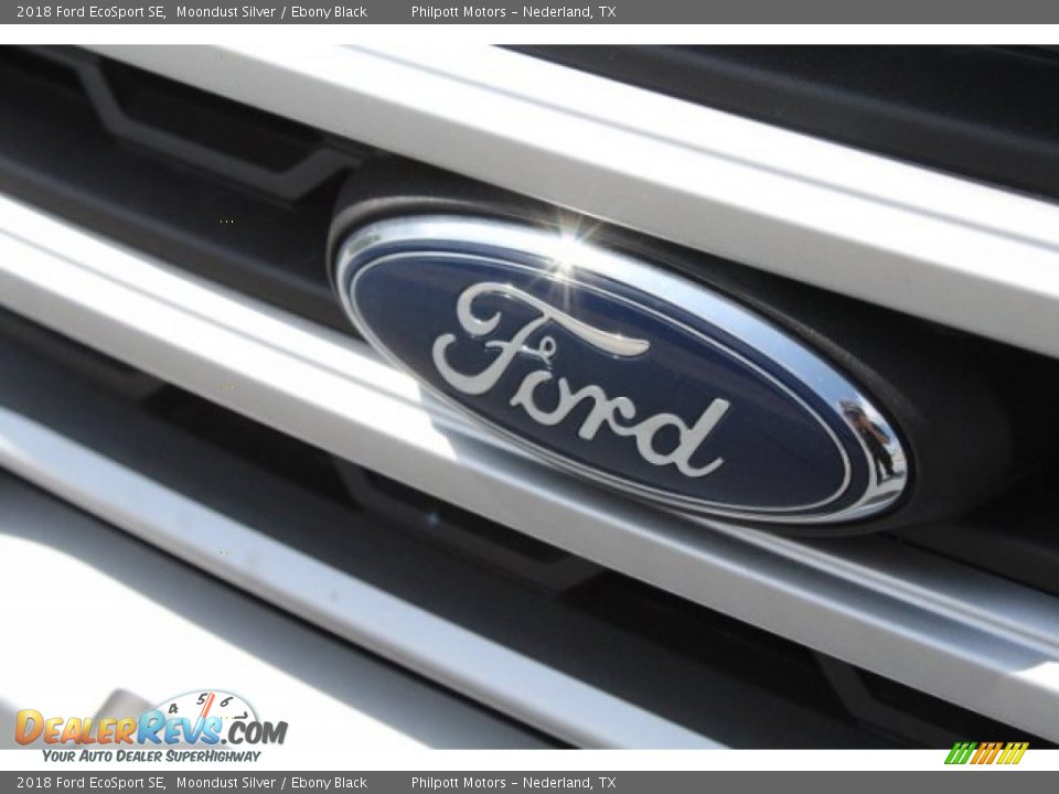 2018 Ford EcoSport SE Moondust Silver / Ebony Black Photo #4