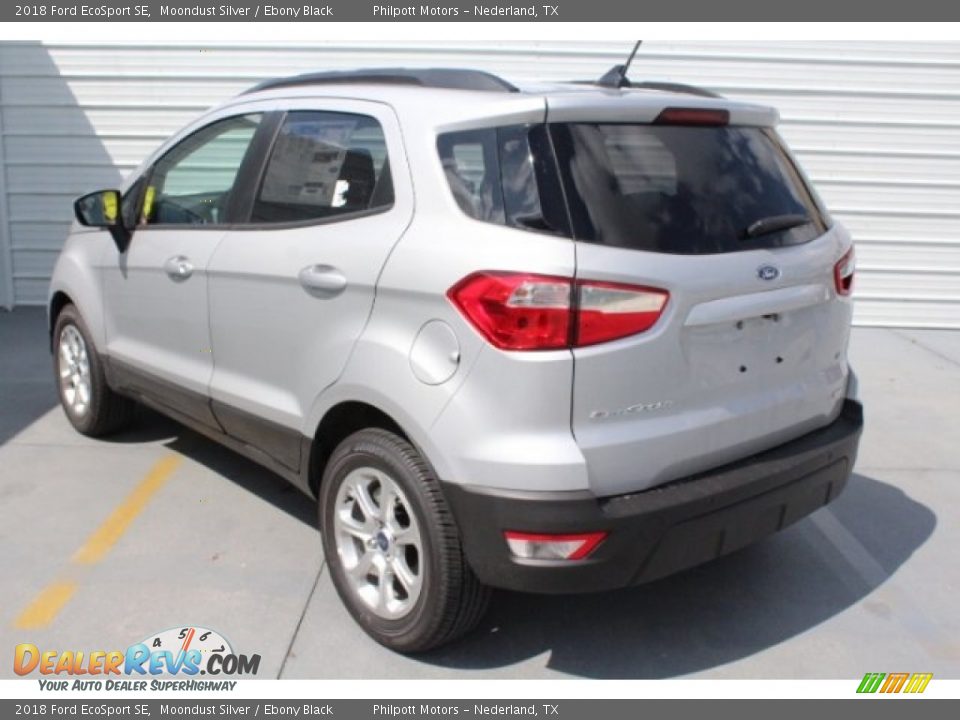 2018 Ford EcoSport SE Moondust Silver / Ebony Black Photo #7