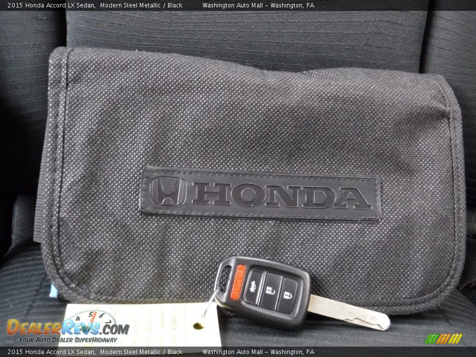 2015 Honda Accord LX Sedan Modern Steel Metallic / Black Photo #20