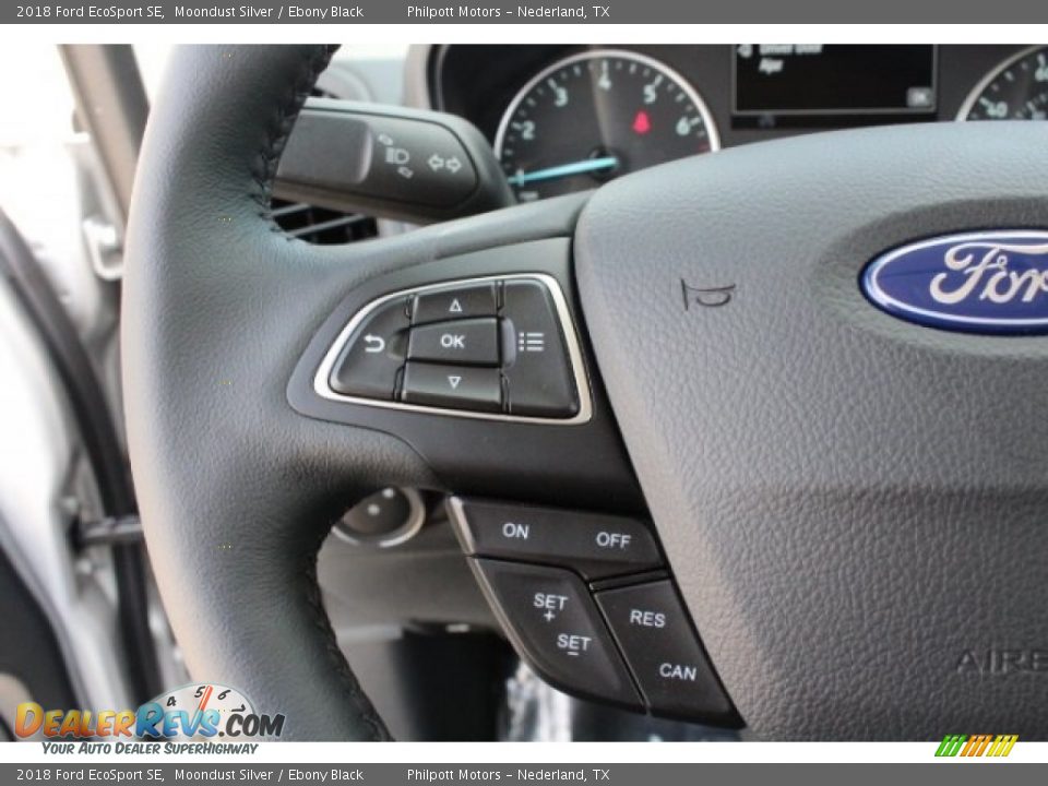 2018 Ford EcoSport SE Moondust Silver / Ebony Black Photo #20