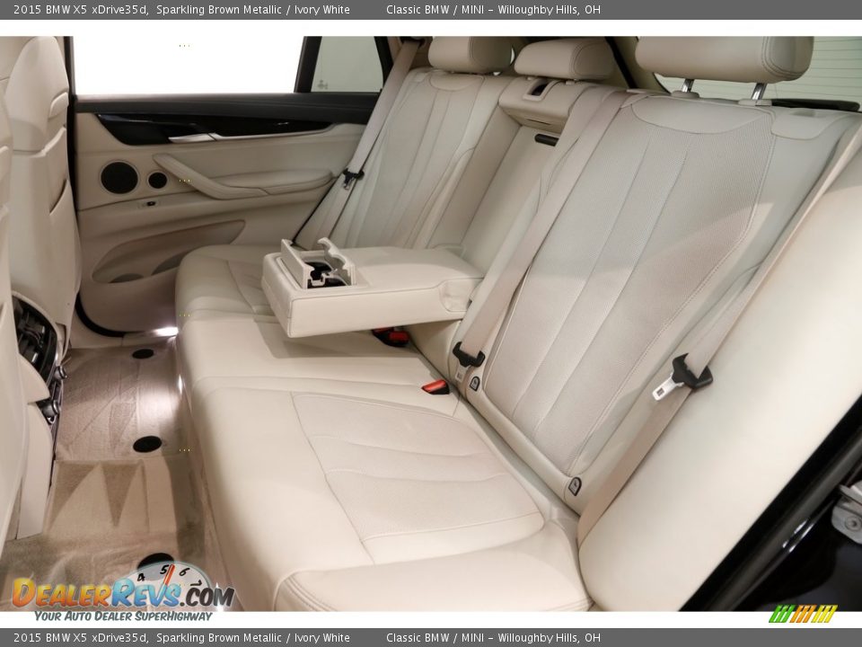 2015 BMW X5 xDrive35d Sparkling Brown Metallic / Ivory White Photo #35
