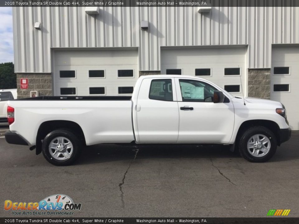 2018 Toyota Tundra SR Double Cab 4x4 Super White / Graphite Photo #2