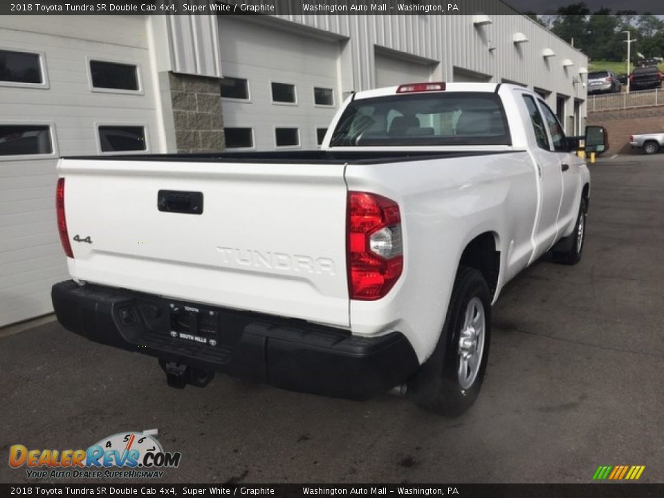 2018 Toyota Tundra SR Double Cab 4x4 Super White / Graphite Photo #3