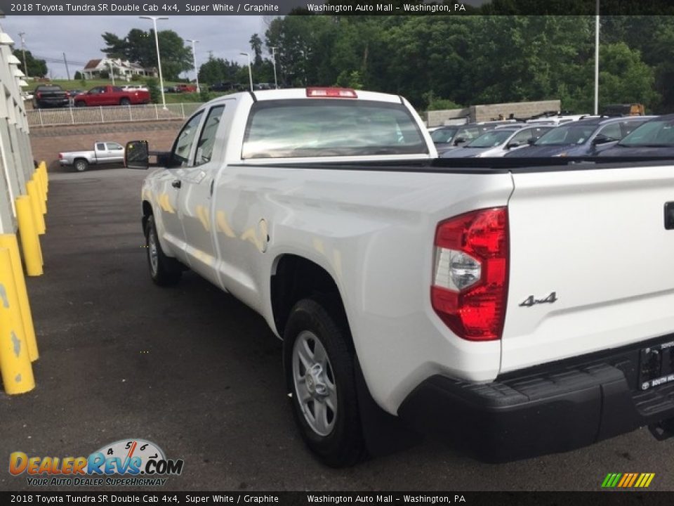 2018 Toyota Tundra SR Double Cab 4x4 Super White / Graphite Photo #5