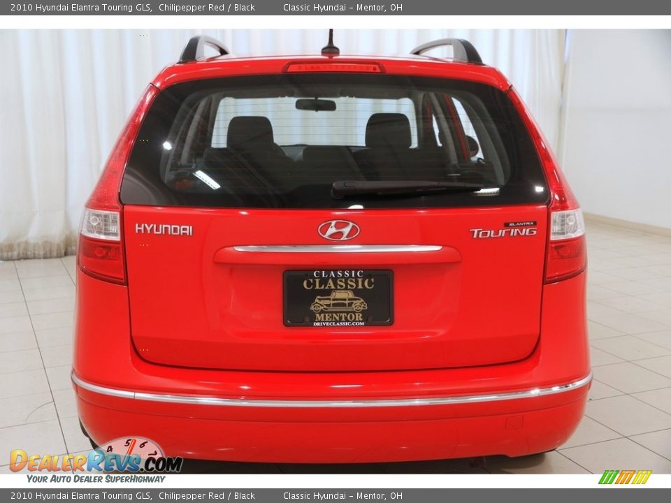 2010 Hyundai Elantra Touring GLS Chilipepper Red / Black Photo #27