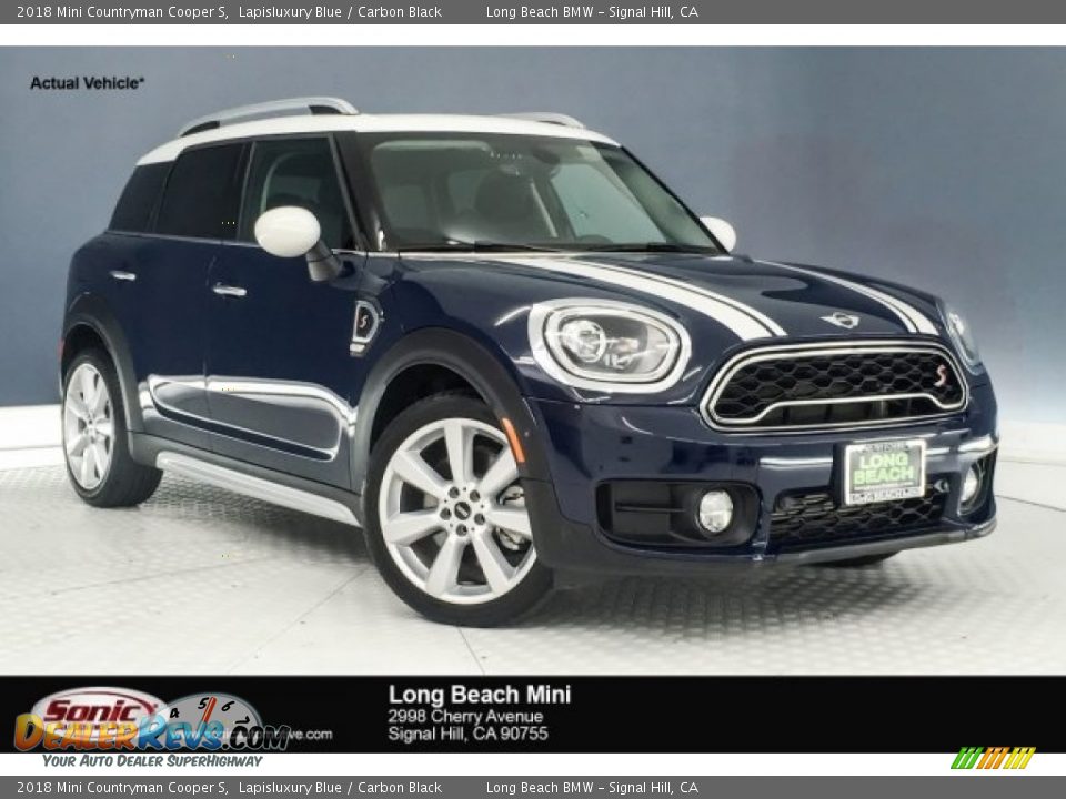 2018 Mini Countryman Cooper S Lapisluxury Blue / Carbon Black Photo #1
