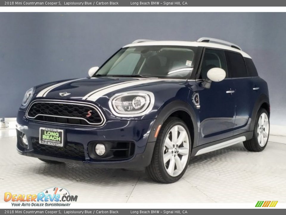 2018 Mini Countryman Cooper S Lapisluxury Blue / Carbon Black Photo #13