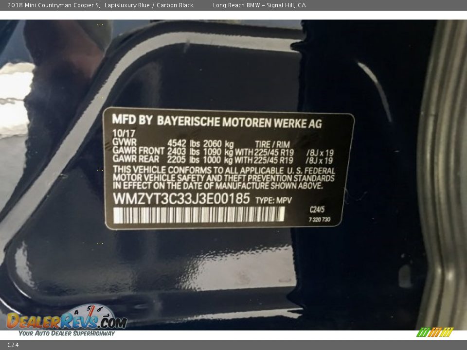 Mini Color Code C24 Lapisluxury Blue