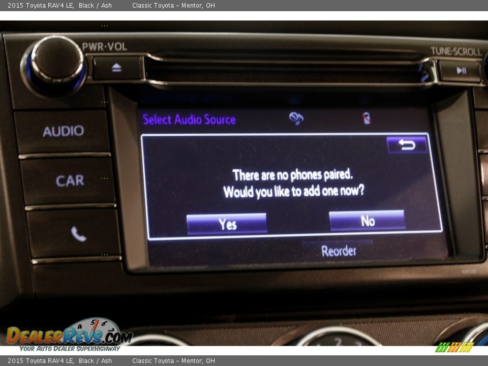 2015 Toyota RAV4 LE Black / Ash Photo #10