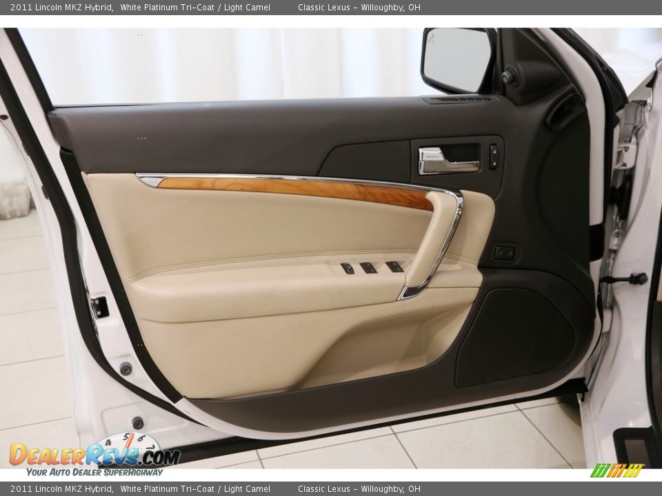 2011 Lincoln MKZ Hybrid White Platinum Tri-Coat / Light Camel Photo #5