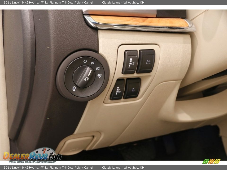 2011 Lincoln MKZ Hybrid White Platinum Tri-Coat / Light Camel Photo #6