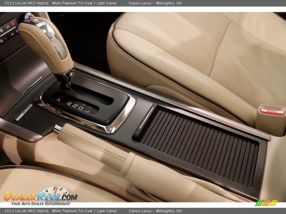 2011 Lincoln MKZ Hybrid White Platinum Tri-Coat / Light Camel Photo #21