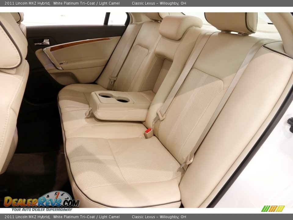 2011 Lincoln MKZ Hybrid White Platinum Tri-Coat / Light Camel Photo #26