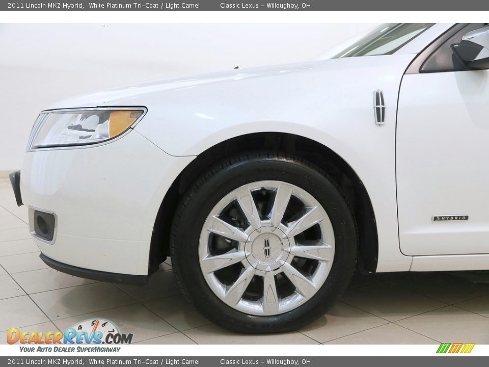 2011 Lincoln MKZ Hybrid White Platinum Tri-Coat / Light Camel Photo #29