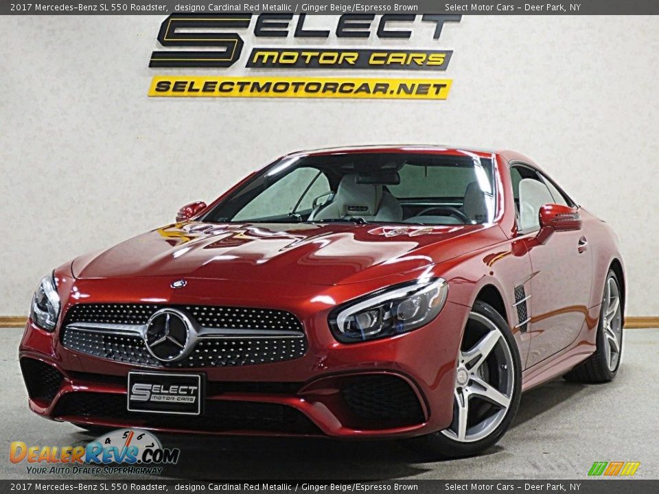 2017 Mercedes-Benz SL 550 Roadster designo Cardinal Red Metallic / Ginger Beige/Espresso Brown Photo #1