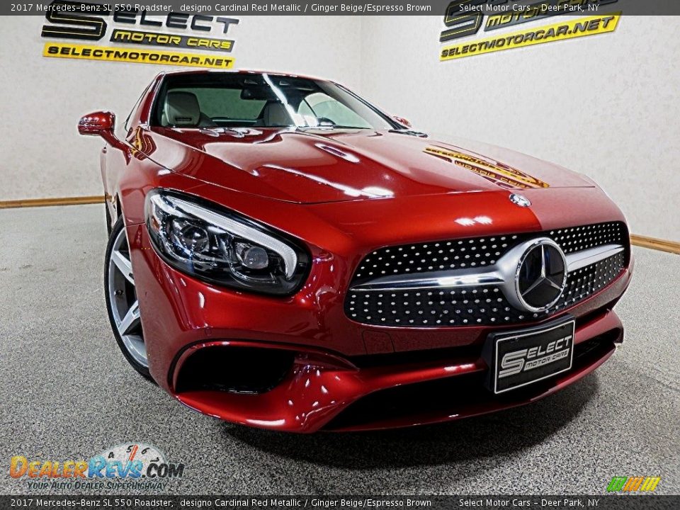 2017 Mercedes-Benz SL 550 Roadster designo Cardinal Red Metallic / Ginger Beige/Espresso Brown Photo #5