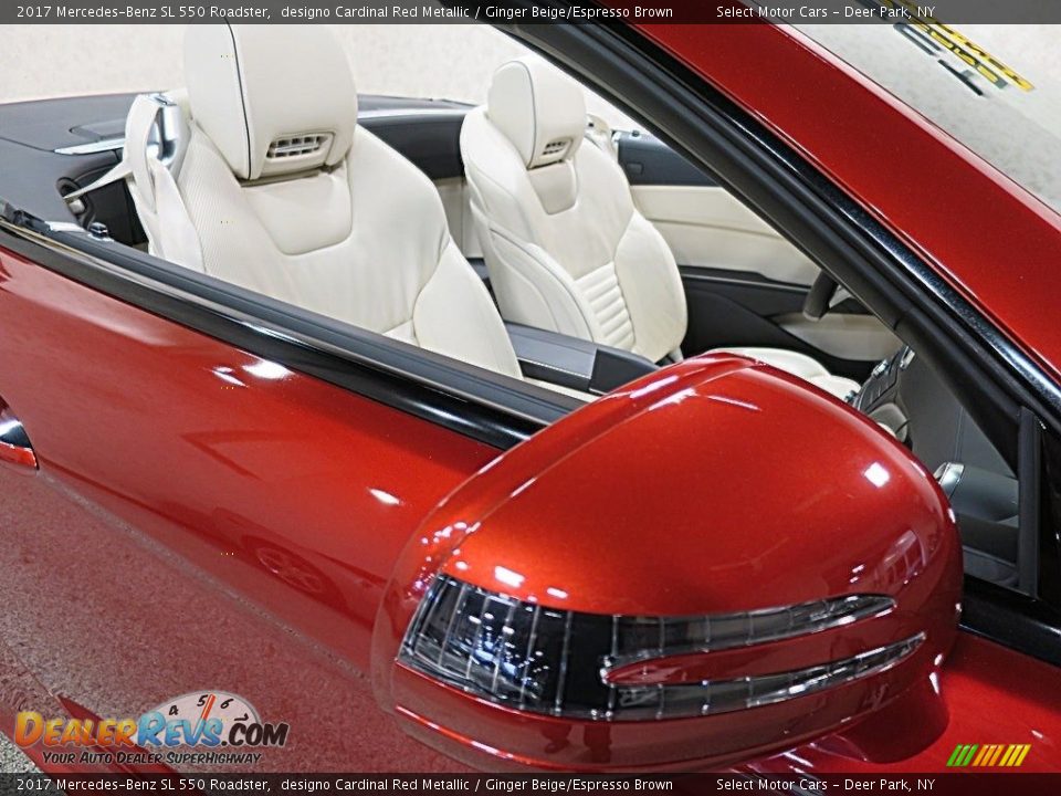 2017 Mercedes-Benz SL 550 Roadster designo Cardinal Red Metallic / Ginger Beige/Espresso Brown Photo #9