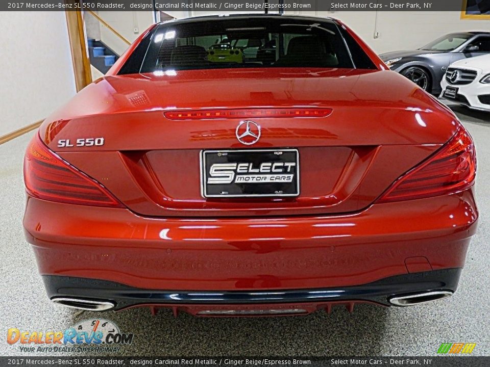 2017 Mercedes-Benz SL 550 Roadster designo Cardinal Red Metallic / Ginger Beige/Espresso Brown Photo #10
