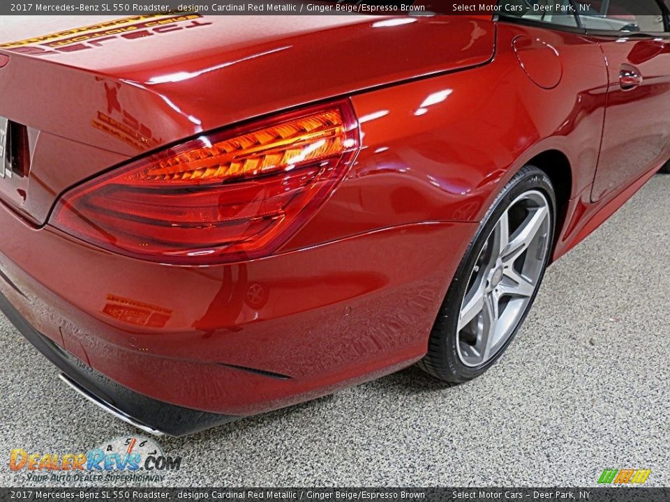 2017 Mercedes-Benz SL 550 Roadster designo Cardinal Red Metallic / Ginger Beige/Espresso Brown Photo #11