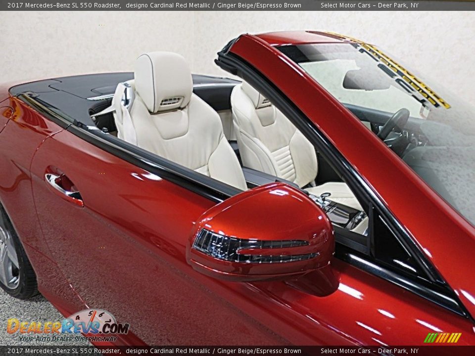 2017 Mercedes-Benz SL 550 Roadster designo Cardinal Red Metallic / Ginger Beige/Espresso Brown Photo #15