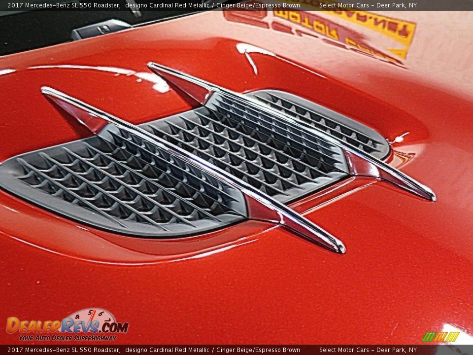 2017 Mercedes-Benz SL 550 Roadster designo Cardinal Red Metallic / Ginger Beige/Espresso Brown Photo #16