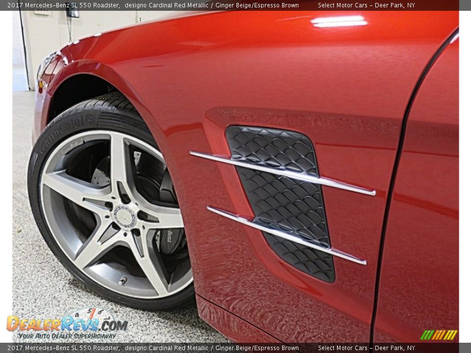 2017 Mercedes-Benz SL 550 Roadster designo Cardinal Red Metallic / Ginger Beige/Espresso Brown Photo #17
