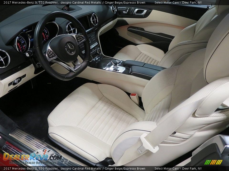 2017 Mercedes-Benz SL 550 Roadster designo Cardinal Red Metallic / Ginger Beige/Espresso Brown Photo #20