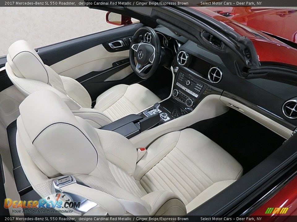 2017 Mercedes-Benz SL 550 Roadster designo Cardinal Red Metallic / Ginger Beige/Espresso Brown Photo #24