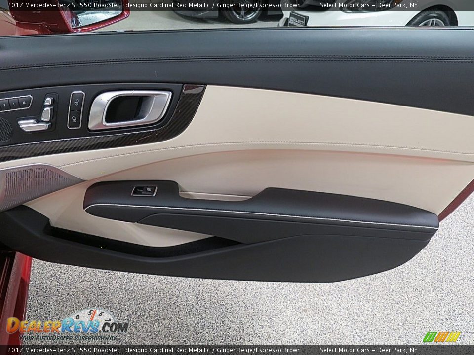 2017 Mercedes-Benz SL 550 Roadster designo Cardinal Red Metallic / Ginger Beige/Espresso Brown Photo #25
