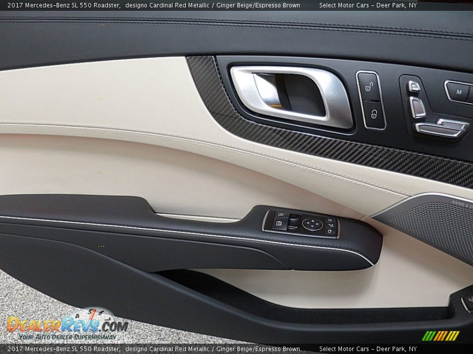 2017 Mercedes-Benz SL 550 Roadster designo Cardinal Red Metallic / Ginger Beige/Espresso Brown Photo #27