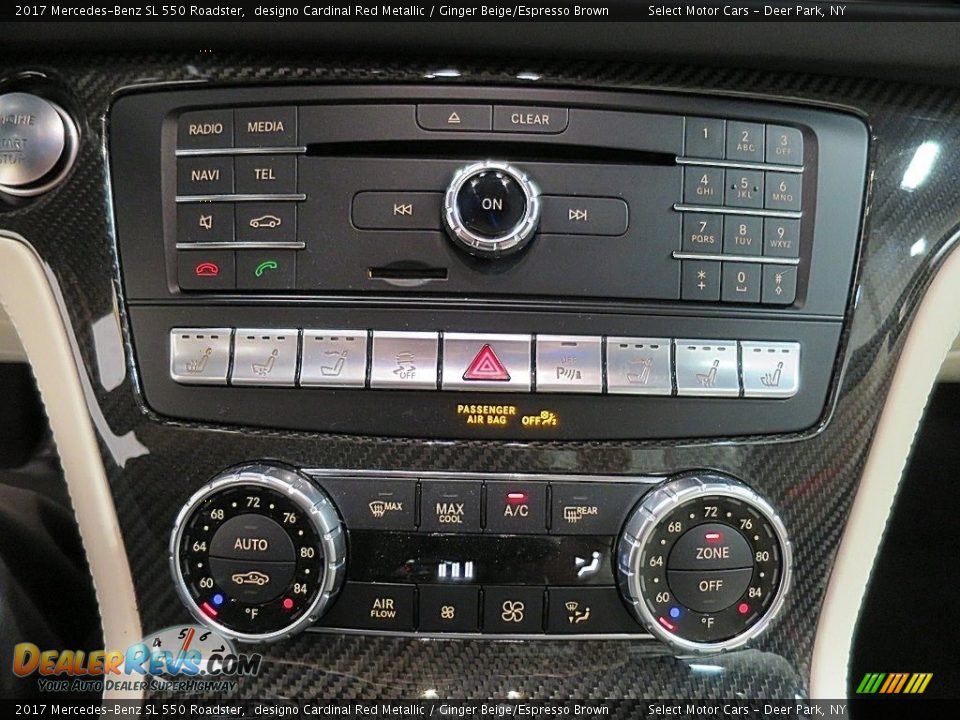 2017 Mercedes-Benz SL 550 Roadster designo Cardinal Red Metallic / Ginger Beige/Espresso Brown Photo #35