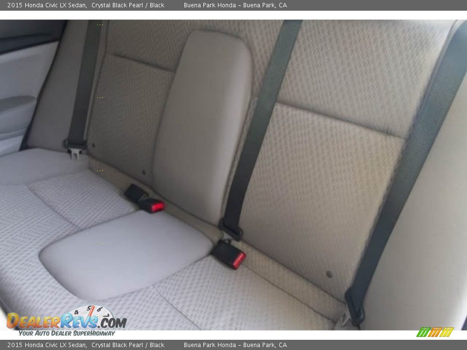 2015 Honda Civic LX Sedan Crystal Black Pearl / Black Photo #17