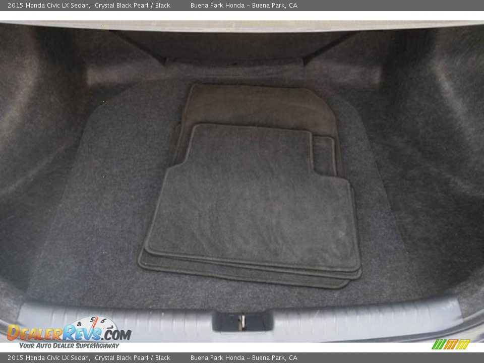 2015 Honda Civic LX Sedan Crystal Black Pearl / Black Photo #18