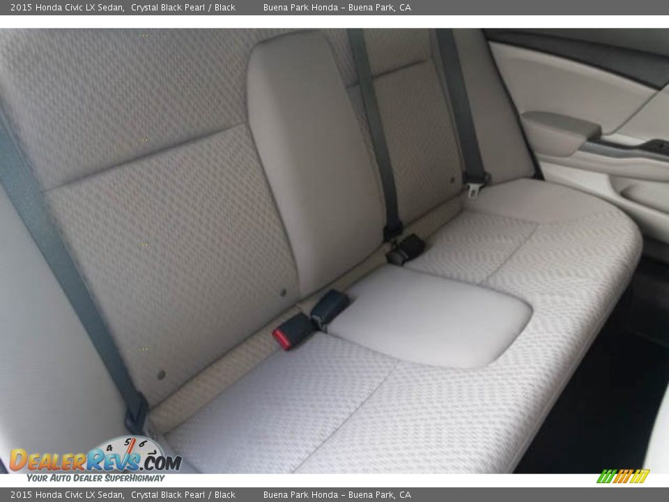 2015 Honda Civic LX Sedan Crystal Black Pearl / Black Photo #20