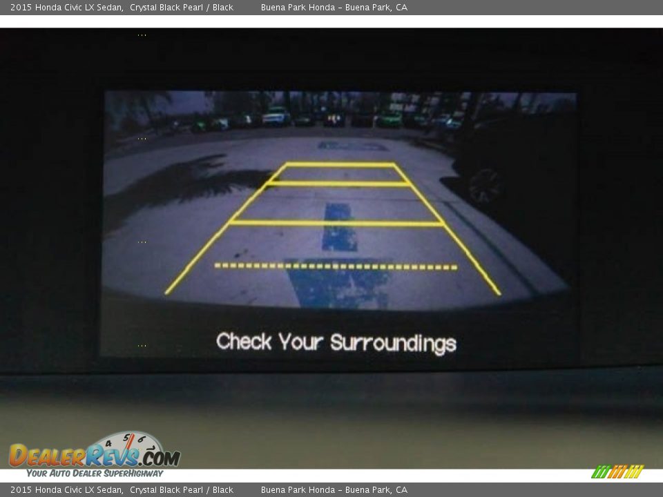 2015 Honda Civic LX Sedan Crystal Black Pearl / Black Photo #24