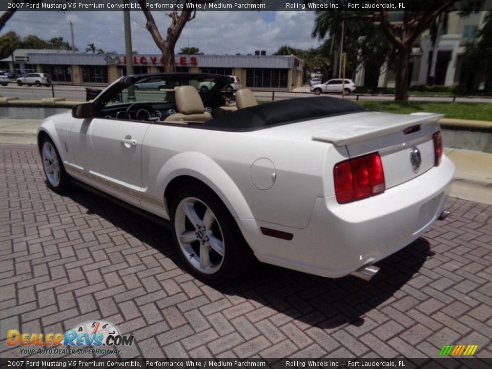 2007 Ford Mustang V6 Premium Convertible Performance White / Medium Parchment Photo #1