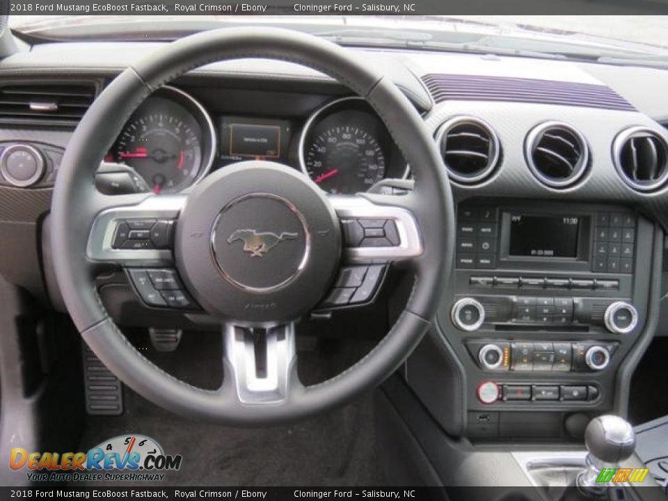 Dashboard of 2018 Ford Mustang EcoBoost Fastback Photo #5